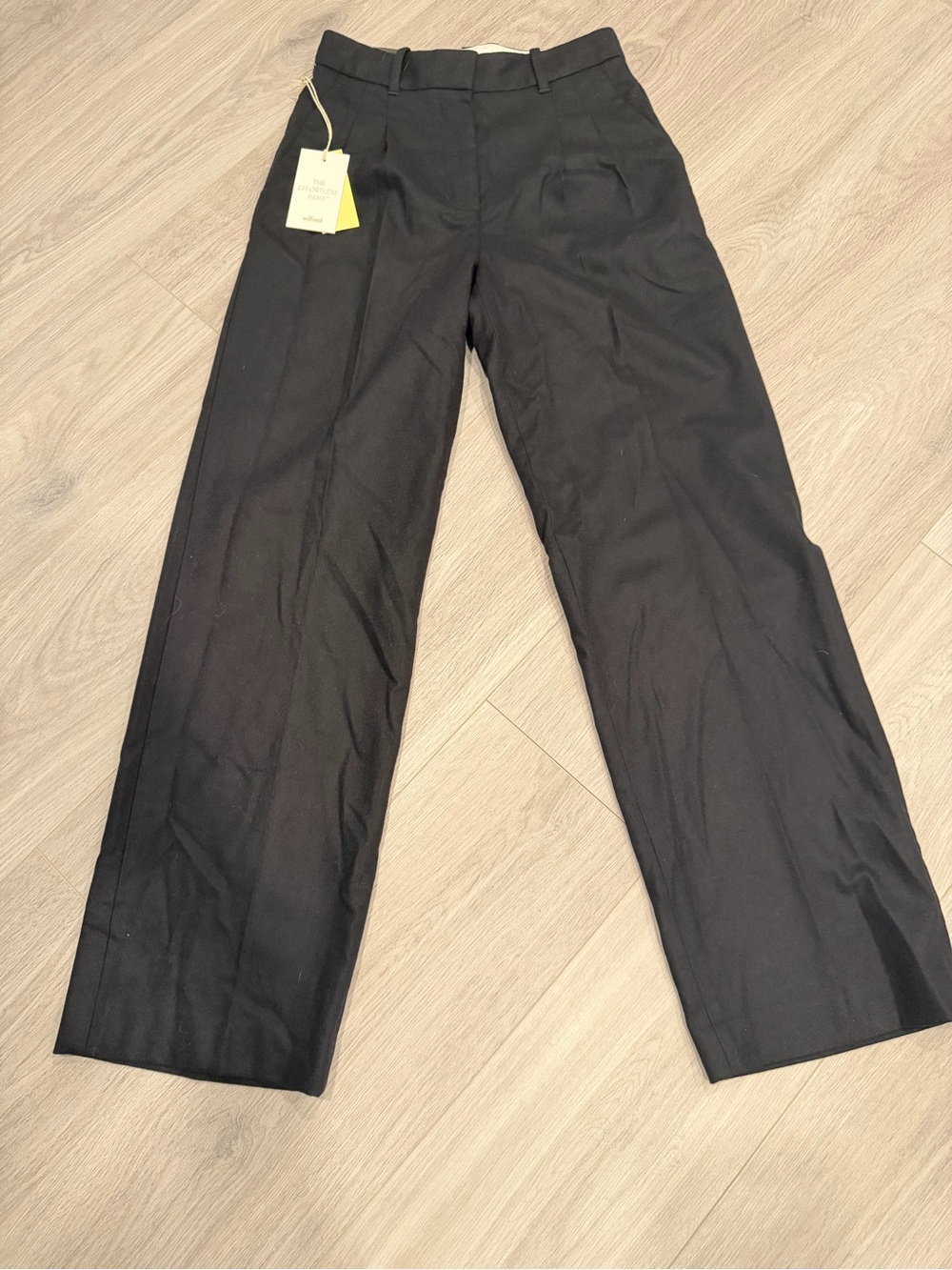 Wilfred Black Straight-Leg Dress Pants